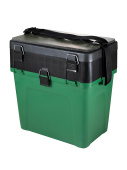 Ящик зимний Три Кита (380*360*240 мм) (4+4 отд. для приманок) большой зеленый