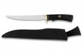 Нож “Филейный большой” 95х18 (чёрный граб,  57-59 HRC)