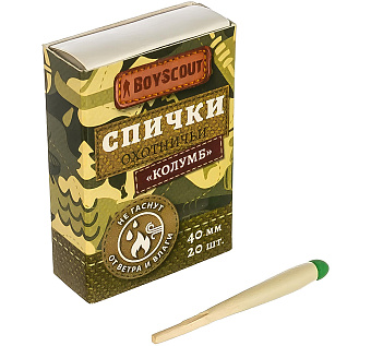 Спички Boyscout Колумб 40 мм 20 шт